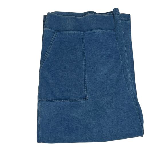 pure Jill INDIGO denim cropped bottoms Size L - Picture 6 of 9